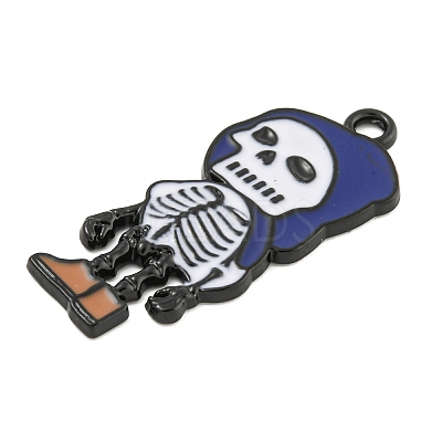 Halloween Alloy Enamel Pendants ENAM-M220-02D-B-1