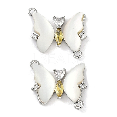 Brass Micro Pave Cubic Zirconia Pendants KK-U043-31P-01-1