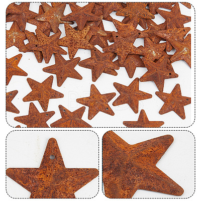 60Pcs Iron Pendants IFIN-GF0001-42C-1