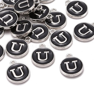 Platinum Plated Alloy Charms ENAM-S118-02U-P-1