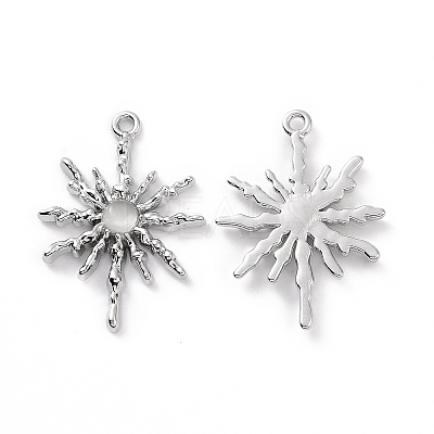 Rack Plating Alloy Cat Eye Pendants PALLOY-D007-08P-C-1
