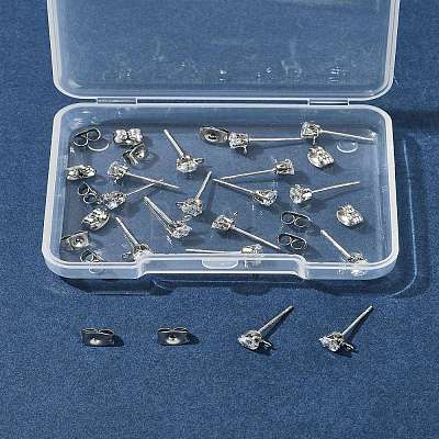 16Pcs Brass Stud Earring Findings KK-FS0001-56P-1