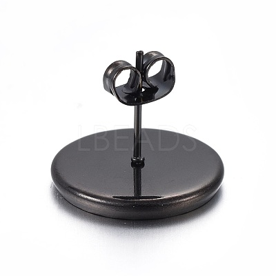 Stainless Steel Stud Earring Settings STAS-L211-07E-B-1