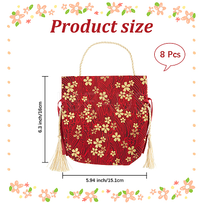 Flower Printed Cloth Drawstring Storage Bags ABAG-WH20010-20A-01-1