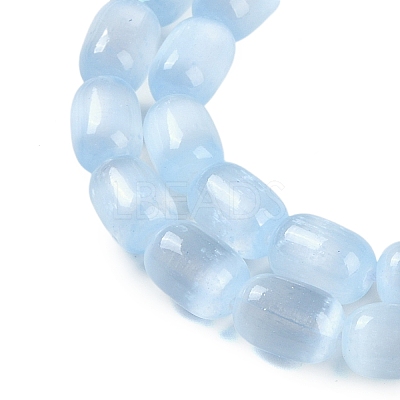 Natural Selenite Beads Strands G-F750-12-1