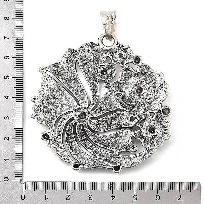Tibetan Style Alloy Big Pendants X-PALLOY-D362-02AS-A-1