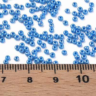 11/0 Czech Opaque Glass Seed Beads SEED-N004-003B-18-1