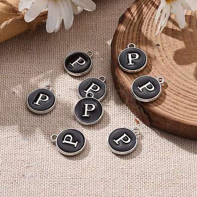 Platinum Plated Alloy Charms ENAM-S118-02P-P-1