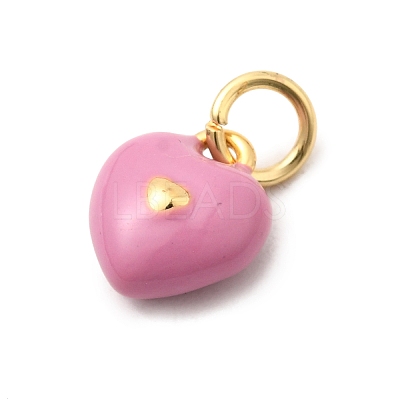 Brass Enamel Charms KK-A268-12G-03-1