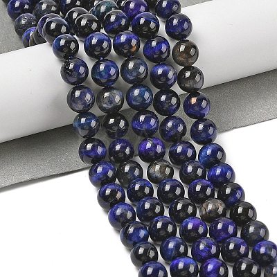 Grade AB Natural Tiger Eye Beads Strands G-B133-A02-8MM-01-1