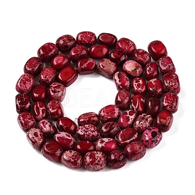 Natural Imperial Jasper Beads Strands G-N342-62E-1