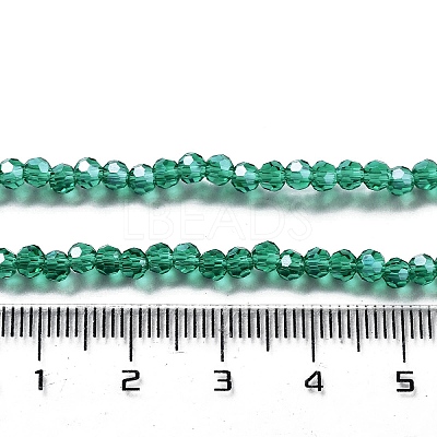 Electroplate Transparent Glass Beads Strands EGLA-A035-T3mm-A18-1