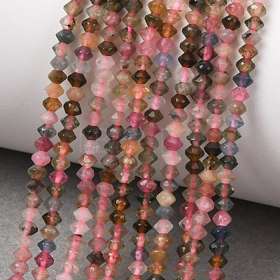 Natural Multicolor Tourmaline Beads Strands G-D110-C02-03-1