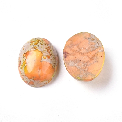 Synthetic Imperial Jasper Cabochons G-D0006-G02-14-1
