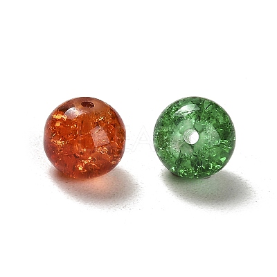 Transparent Crackle Glass Beads CCG-MSMC0002-02-M-1