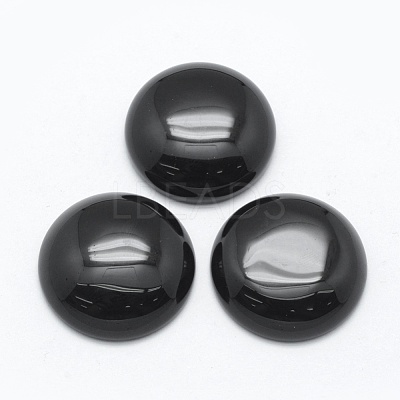 Natural Obsidian Cabochons G-E492-A-05-1