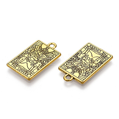 Rack Plating Alloy Pendants PALLOY-WH0103-04E-AG-1