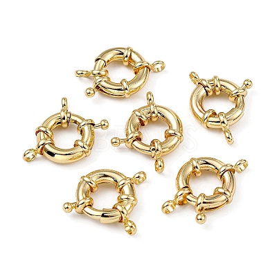 Rack Plating Brass Spring Ring Clasps LS-KK-D399-A-G-NF-1