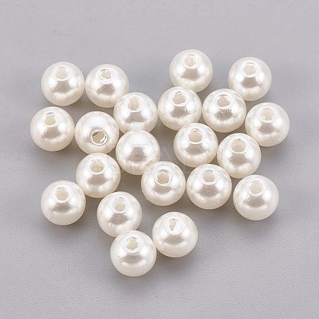 ABS Plastic Imitation Pearl Beads X-KY-G009-18mm-02-1