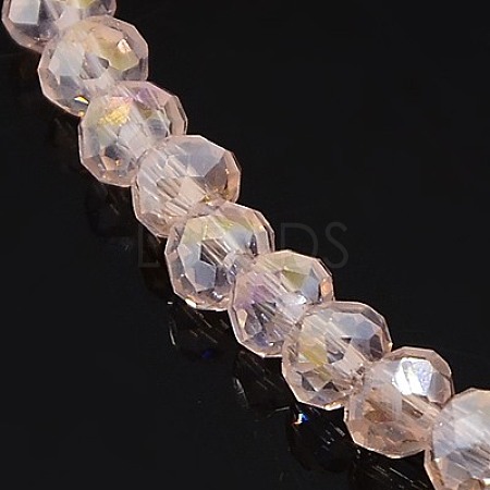 Electroplate Glass Beads Strands EGLA-D020-4x3mm-69-1