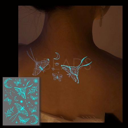 Luminous Removable Temporary Water Proof Tattoos Paper Stickers PW-WG10232-08-1