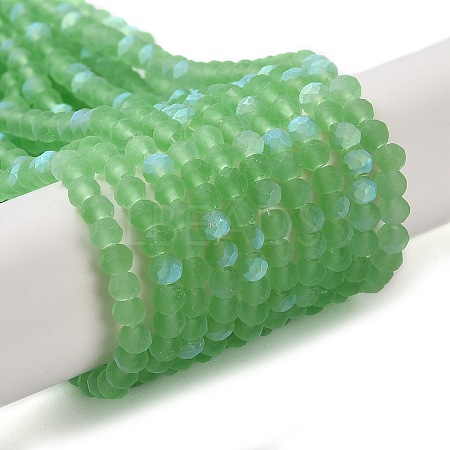 Imitation Jade Glass Beads Strands EGLA-A034-T3mm-MB09-1
