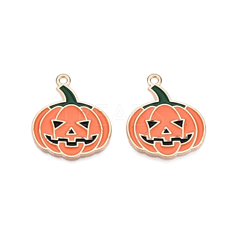 Halloween Theme Alloy Enamel Pendants ENAM-Z010-03C-KCG-1
