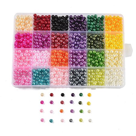 DIY Acrylic & PP Plastic Pearl Beads Jewelry Making Finding Kit DIY-L073-05C-1