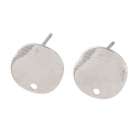 304 Stainless Steel Stud Earring Findings STAS-D217-01P-1