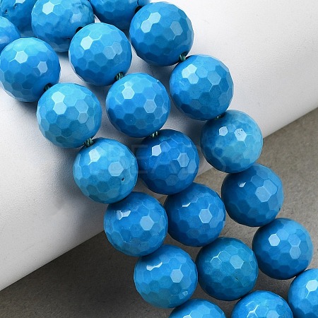 Natural Magnesite Beads Strands G-P598-E-6mm-02-1
