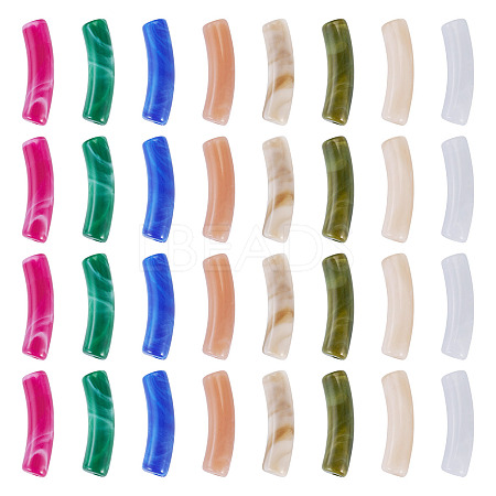 100Pcs Two Tone Acrylic Beads MACR-TA0002-80-1