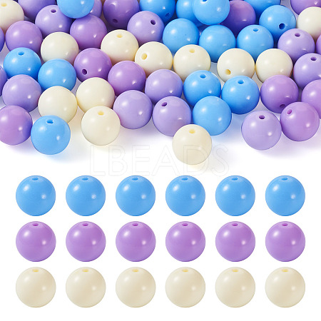 Opaque Acrylic Beads OACR-TAC0014-06B-1