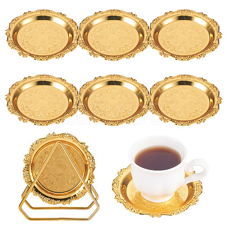 6Pcs Iron Tray AJEW-MB0001-17-1