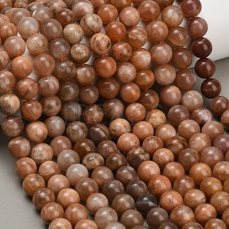 Natural Sunstone Beads Strands GG-CBA15F7-10mm-1