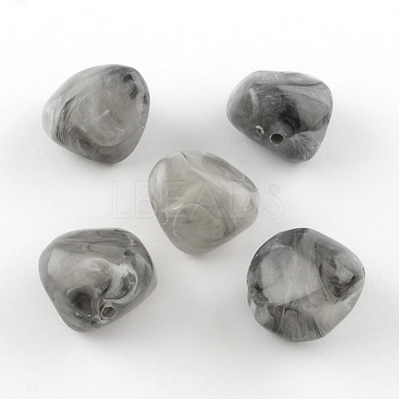 Nuggets Imitation Gemstone Acrylic Beads OACR-R044-05-1