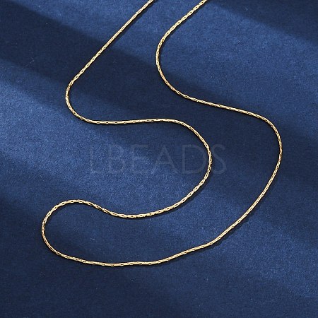 Long-Lasting Plated Brass Boston Link Chain Necklaces X-NJEW-K112-08G-NF-1