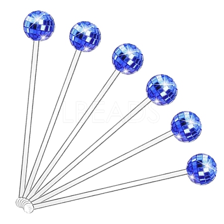 Disco Ball Plastic Cocktail Stirrers PW-WGEE6B6-10-1