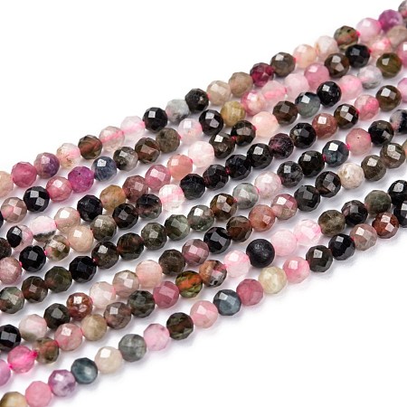 Natural Tourmaline Beads Strands G-F460-51-1