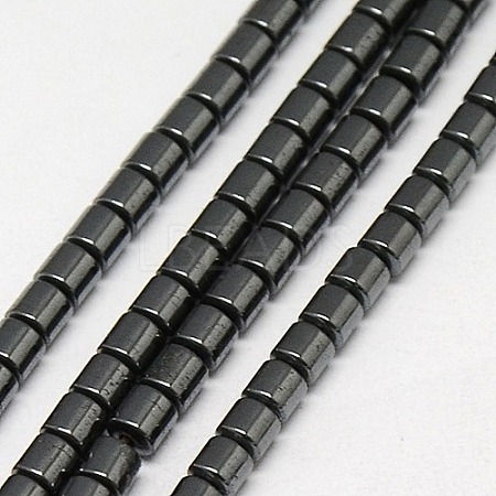 Non-magnetic Synthetic Hematite Beads Strands G-J163-3x3mm-02-1