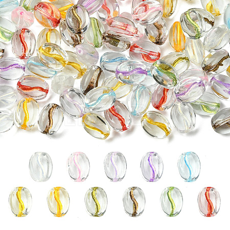 100Pcs Transparent Glass Beads GLAA-CJ0002-91-1
