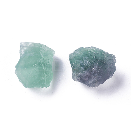 Rough Raw Natural Fluorite Beads X-G-WH0003-04-1