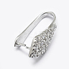 Anti-Tarnish Rhodium Plated 925 Sterling Silver Micro Pave Cubic Zirconia Pendant Bails STER-P034-59P-3