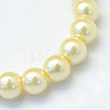 Baking Paint Glass Pearl Bead Strands HY-Q003-3mm-21-2