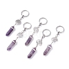 Natural Amethyst Keychain KEYC-JKC00290-1