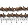 Electroplated Natural Lava Rock Beads Strands G-A251-C01-01C-4