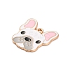 Animal Puppy Alloy Enamel Pendants FIND-V001-03G-03-2