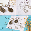 Brass Hoop Earrings KK-CD0001-10-21