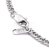 Non-Tarnish 304 Stainless Steel Diamond Cut Cuban Link Chain Necklaces NJEW-JN03368-02-3