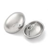 304 Stainless Steel Oval Stud Earrings EJEW-D281-04S-2