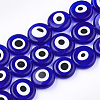Handmade Evil Eye Lampwork Beads Strands LAMP-S191-02D-03-1